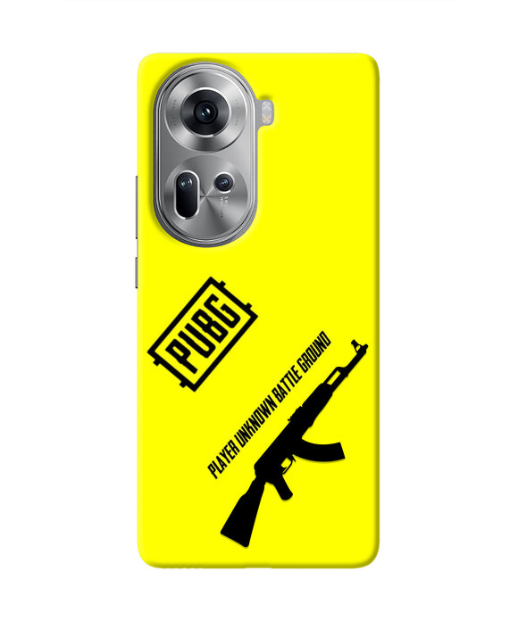 PUBG AKM Gun Oppo Reno11 Real 4D Back Cover