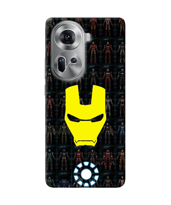 Iron Man Suit Oppo Reno11 Real 4D Back Cover