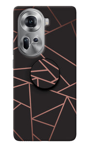 Geometric Pattern Oppo Reno11 Pop Case