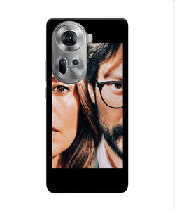 Money Heist Professor With Rachel Oppo Reno11 Back Cover