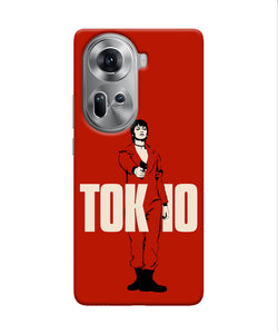 Money Heist Tokyo With Gun Oppo Reno11 Back Cover