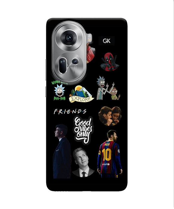 Positive Characters Oppo Reno11 Back Cover