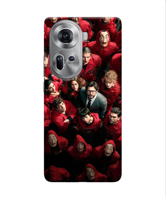 Money Heist Professor with Hostages Oppo Reno11 Back Cover