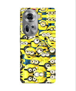 Minions mini crowd Oppo Reno11 Back Cover