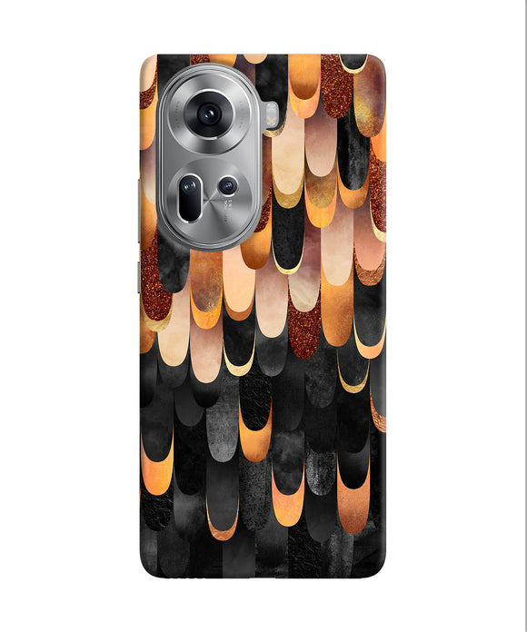 Abstract wooden rug Oppo Reno11 Back Cover