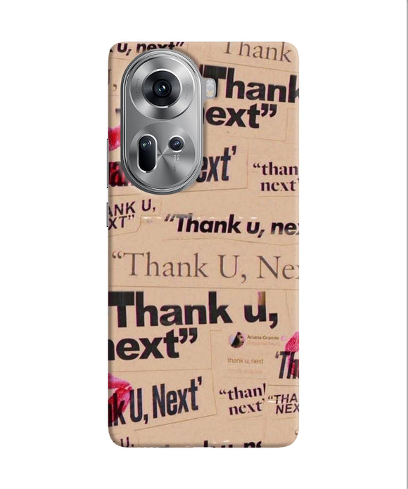 Thank you next Oppo Reno11 Back Cover