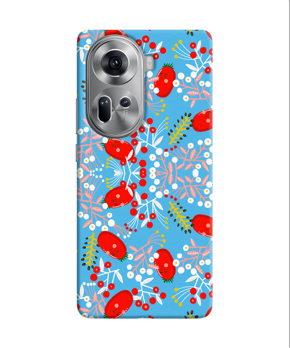 Small red animation pattern Oppo Reno11 Back Cover