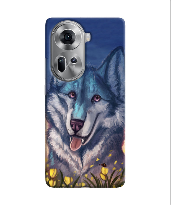 Cute wolf Oppo Reno11 Back Cover