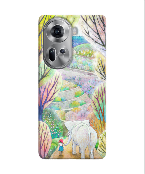 Natual elephant girl Oppo Reno11 Back Cover