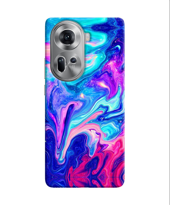 Abstract colorful water Oppo Reno11 Back Cover