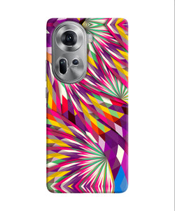 Abstract colorful print Oppo Reno11 Back Cover