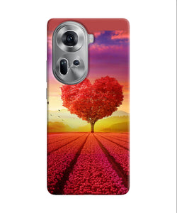 Natural heart tree Oppo Reno11 Back Cover