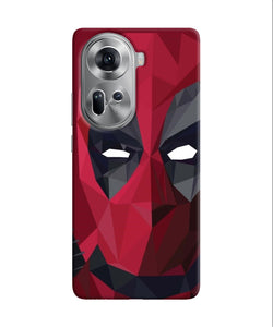 Abstract deadpool mask Oppo Reno11 Back Cover