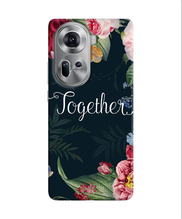 Together flower Oppo Reno11 Back Cover