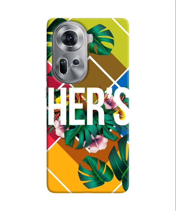 His her two Oppo Reno11 Back Cover