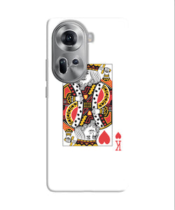 Heart king card Oppo Reno11 Back Cover