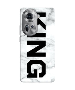 King marble text Oppo Reno11 Back Cover