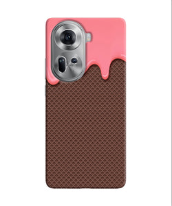 Waffle cream biscuit Oppo Reno11 Back Cover