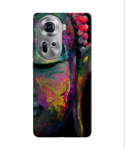 Buddha face painting Oppo Reno11 Back Cover