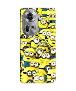 Minions mini crowd Oppo Reno11 Back Cover