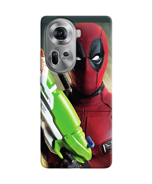 Deadpool funny gun Oppo Reno11 Back Cover