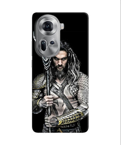 Aquaman trident black Oppo Reno11 Back Cover