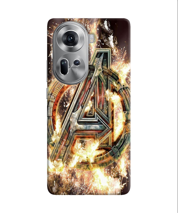 Avengers burning logo Oppo Reno11 Back Cover