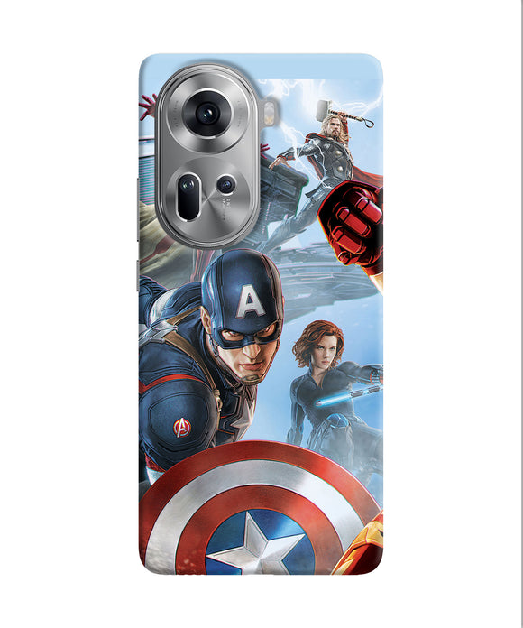 Avengers on the sky Oppo Reno11 Back Cover