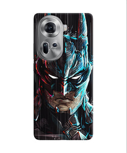 Batman face Oppo Reno11 Back Cover