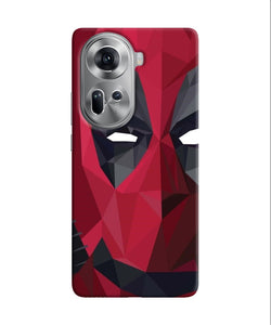 Abstract deadpool half mask Oppo Reno11 Back Cover