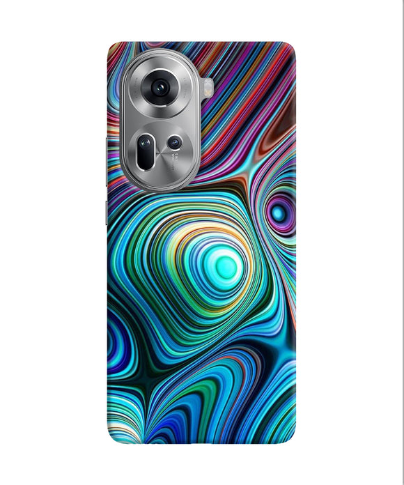 Abstract coloful waves Oppo Reno11 Back Cover