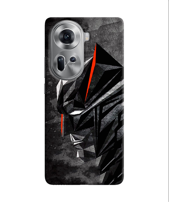 Batman black side face Oppo Reno11 Back Cover