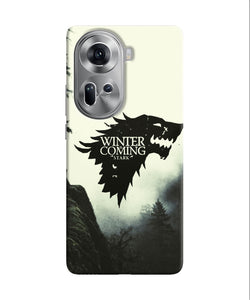 Winter coming stark Oppo Reno11 Back Cover