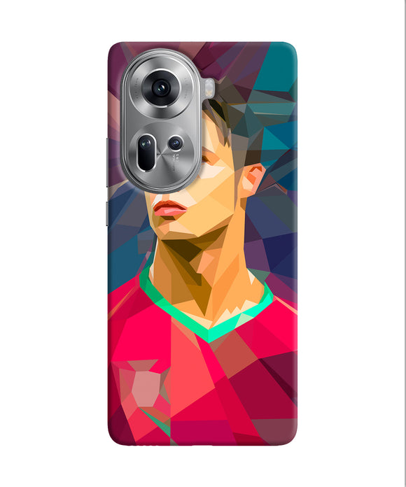 Abstract ronaldo Oppo Reno11 Back Cover