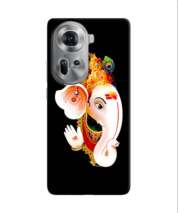 Lord ganesh face Oppo Reno11 Back Cover