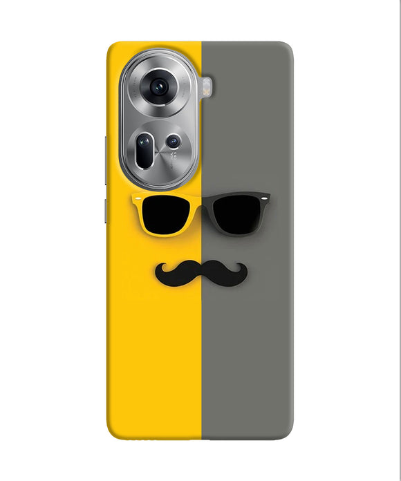 Mustache glass Oppo Reno11 Back Cover