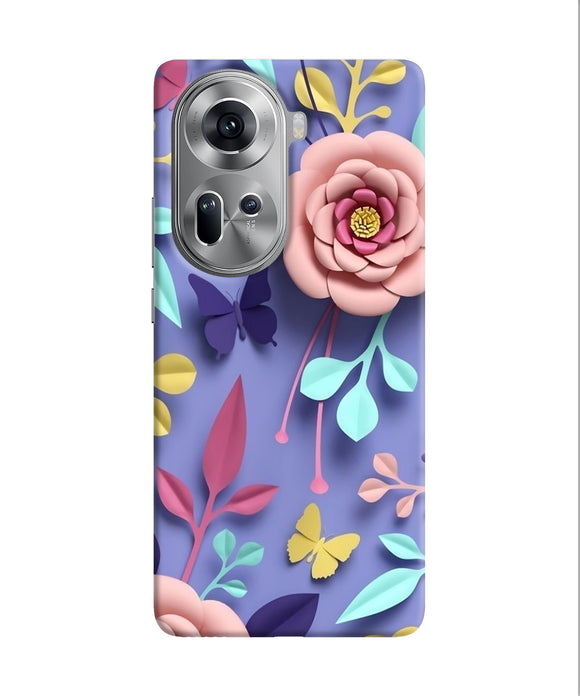 Flower canvas Oppo Reno11 Back Cover