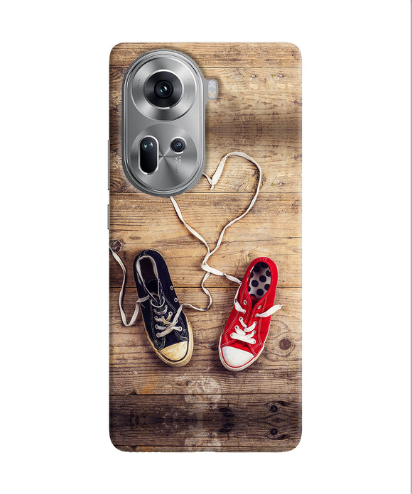 Shoelace heart Oppo Reno11 Back Cover