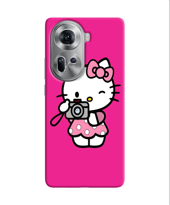 Hello kitty cam pink Oppo Reno11 Back Cover