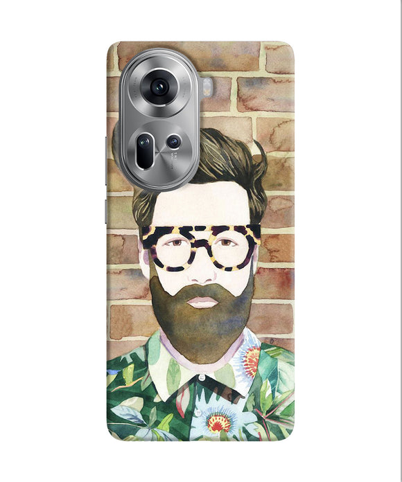 Beard man with glass Oppo Reno11 Back Cover