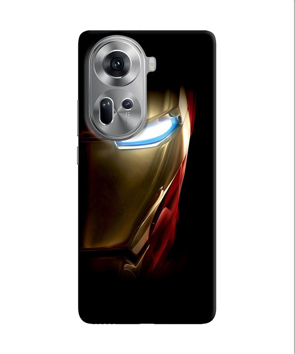 Ironman half face Oppo Reno11 Back Cover