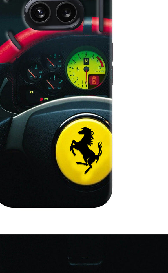 Ferrari Steeriing Wheel Nothing Phone 2A Real 4D Back Cover