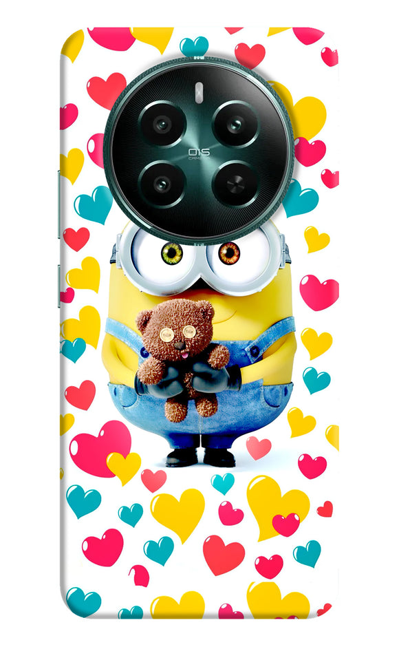 Minion teddy hearts Realme 12 5G Back Cover