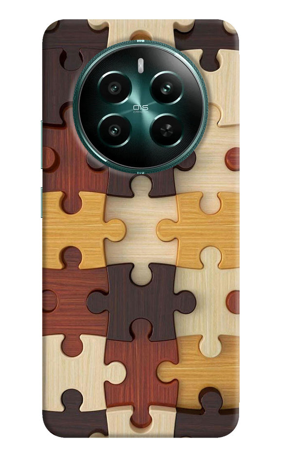 Wooden puzzle Realme 12 5G Back Cover