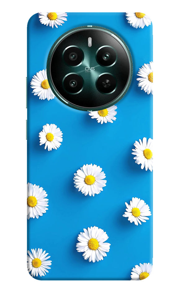 White flowers Realme 12 5G Back Cover