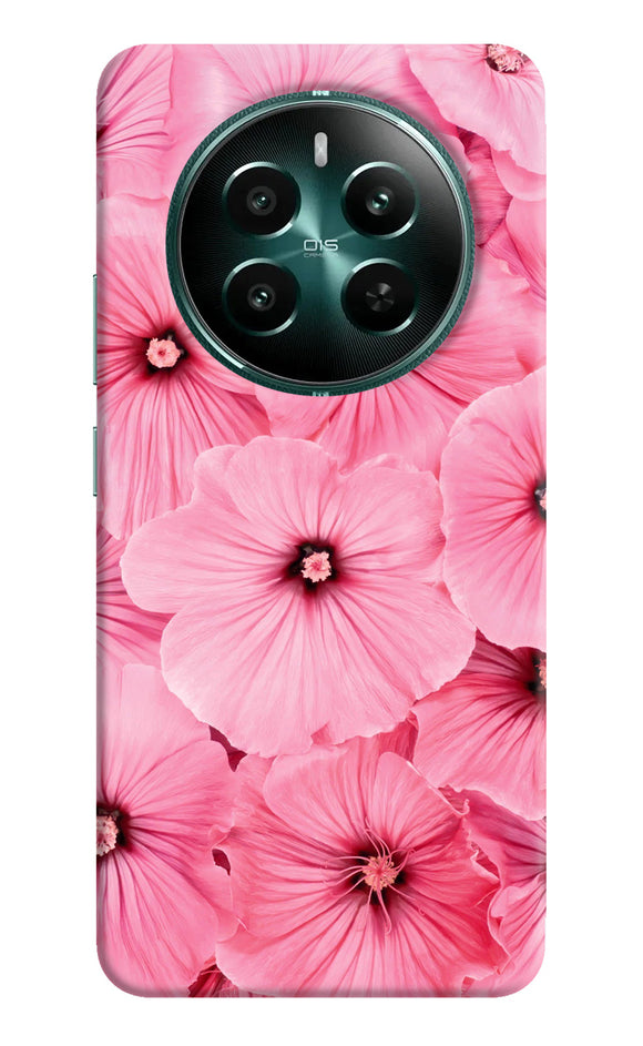 Pink flowers Realme 12 5G Back Cover