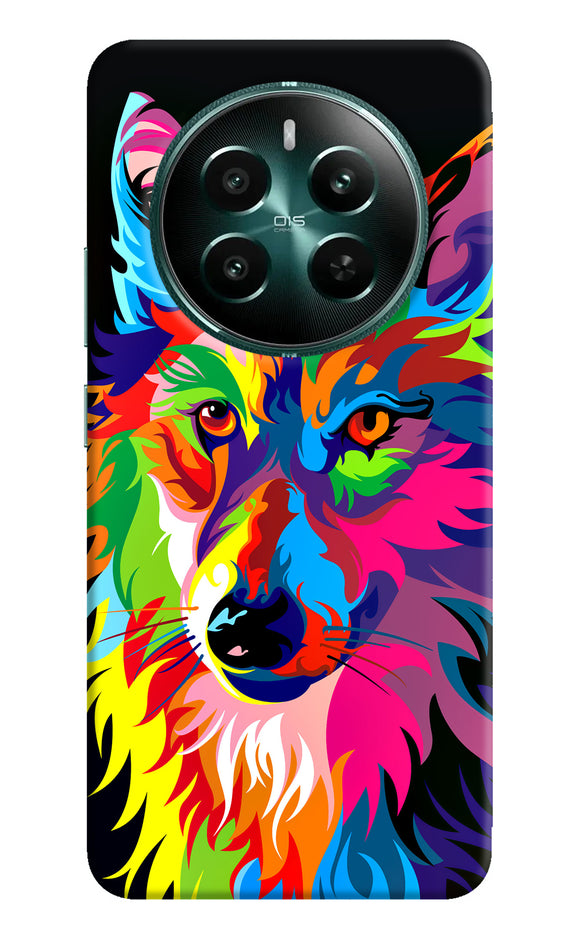 Colorful wolf sketch Realme 12 5G Back Cover