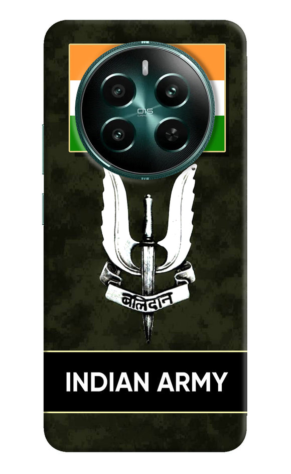 Indian flag balidan logo Realme 12 5G Back Cover