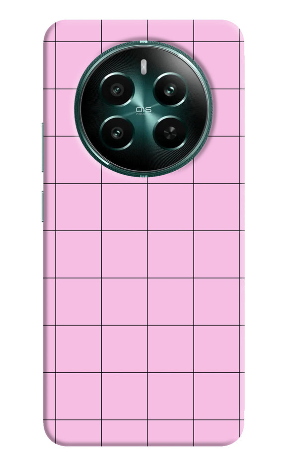 Pink square print Realme 12 5G Back Cover