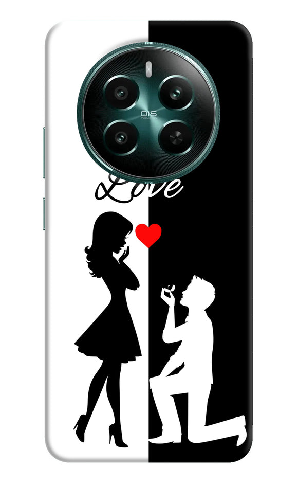 Love propose black and white Realme 12 5G Back Cover
